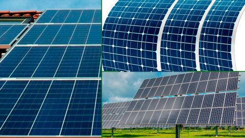 PANELES SOLARES Paneles solares rigidos monocristalinos y policristalinos.<br />
Paneles solares flexibles.